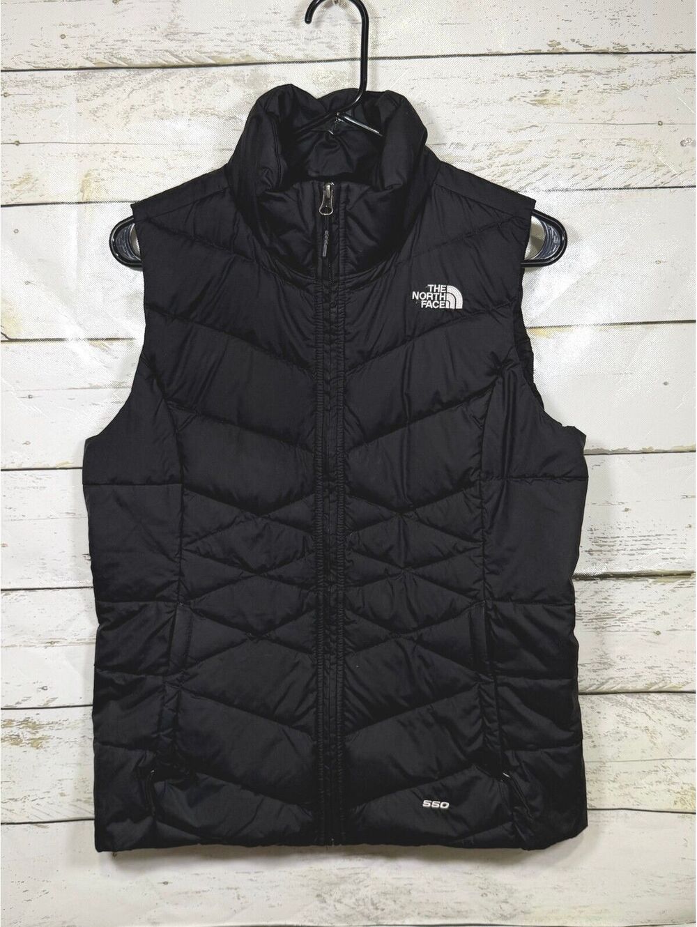 North Face Black Down Filled Puffer Vest 550 Women's Size Medium